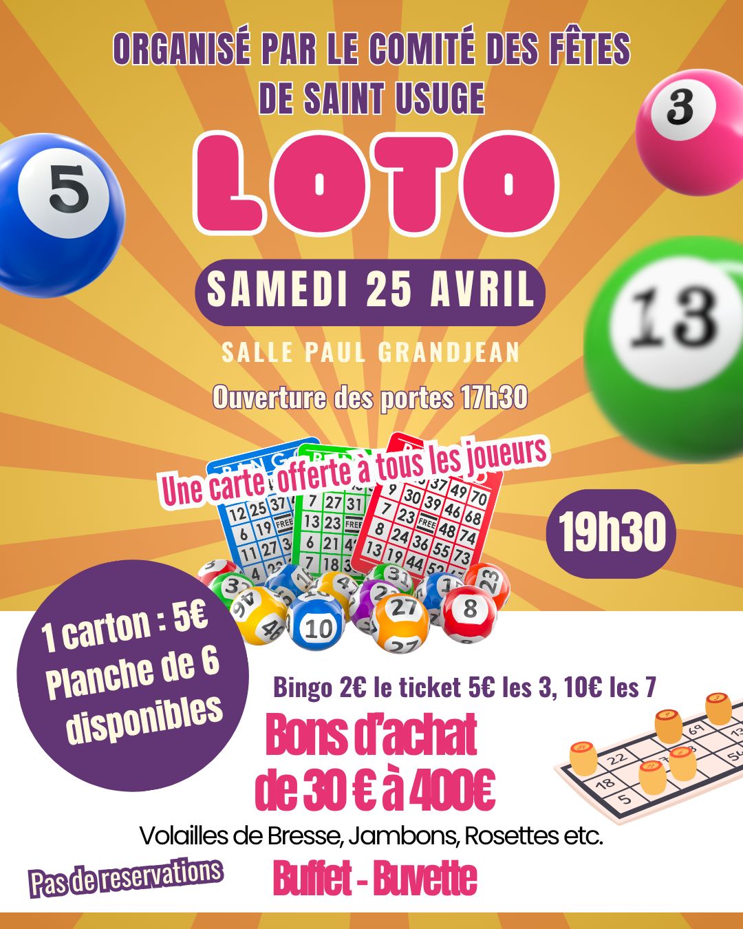 Affiche loto