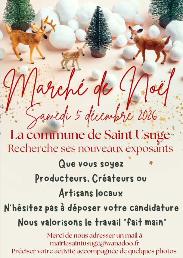 Affiche Marché de Noel 2026 Recherche