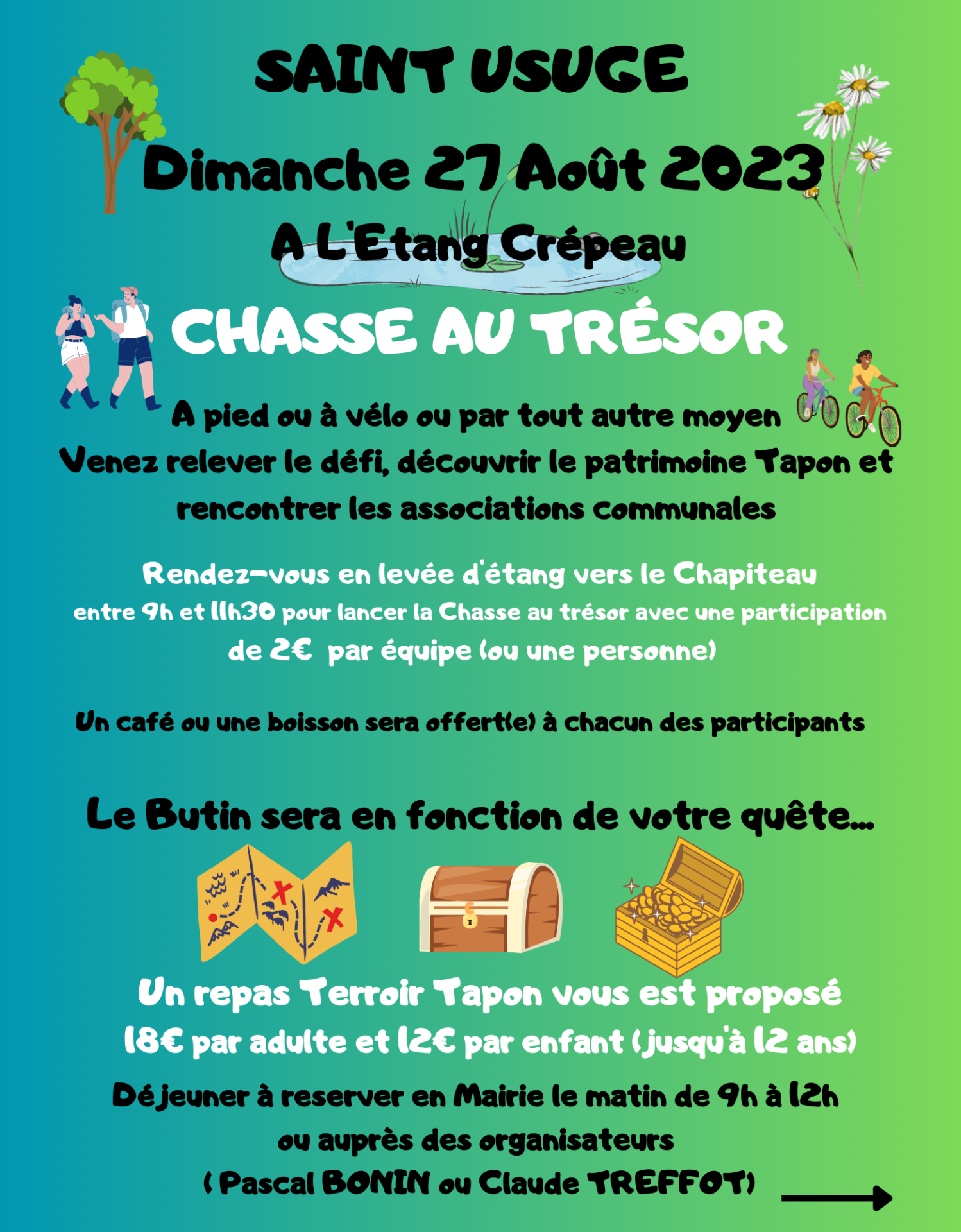 CHASSE AU TRESOR DU DIMANCHE 27 AOUT 2023